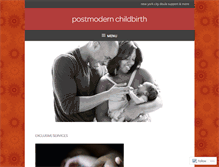 Tablet Screenshot of postmodernchildbirth.com